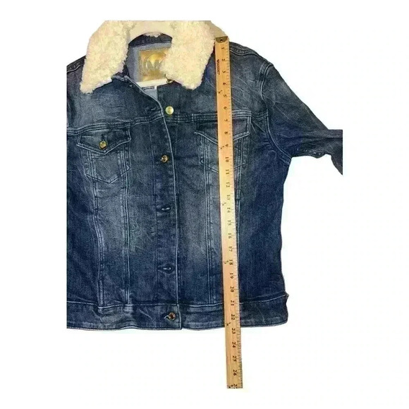 Michael Kors Womens Faux Fur Jean Jacket, Small - Picture 7 of 7